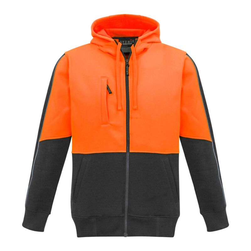 Syzmik Mens Hi Vis Full Zip Hoodie Thumbnail