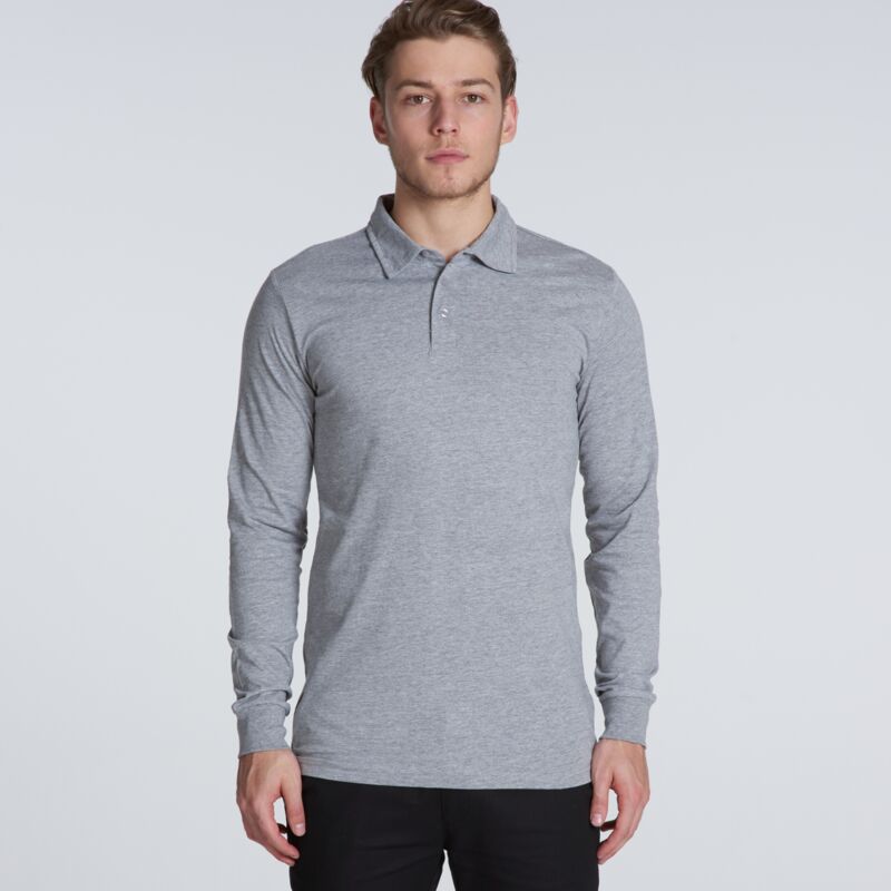 AS Colour Mens Chad Longsleeve Polo Thumbnail